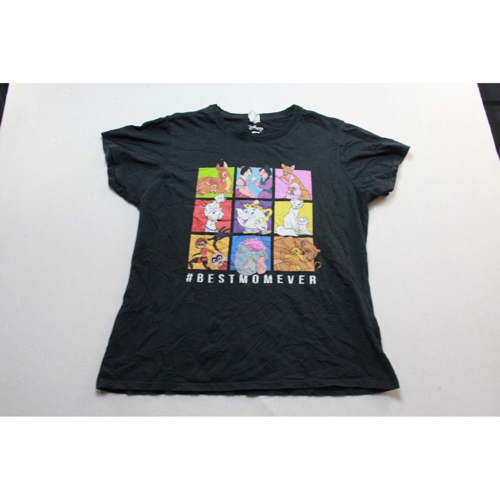 Disney T-Shirt Women Extra Large Black Excellent Best Mom Ever Graphic Tee